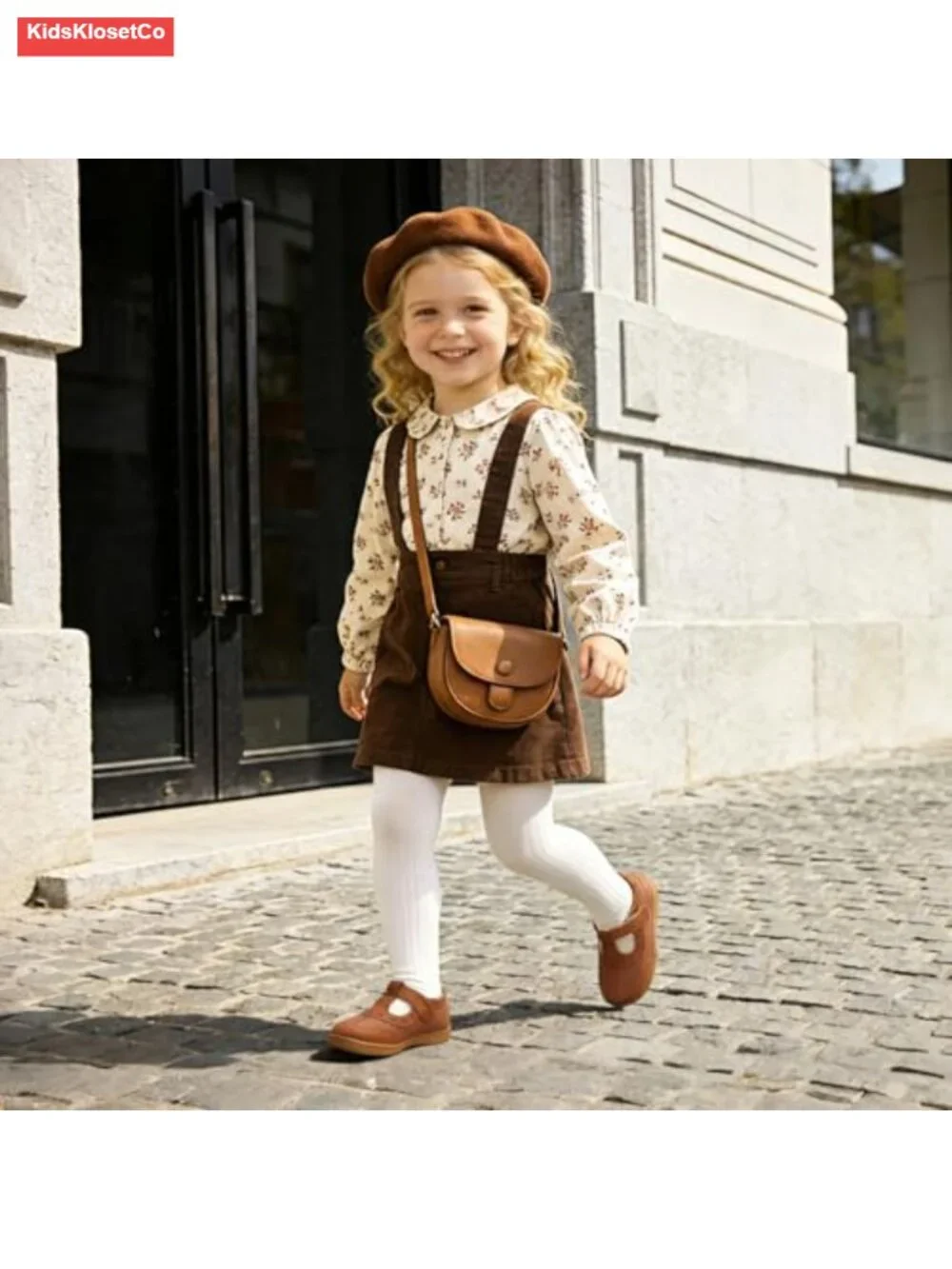 Girls Mary Jane Flats Wide Toe Box Hook and Loop Breathable Dress Shoes Zero